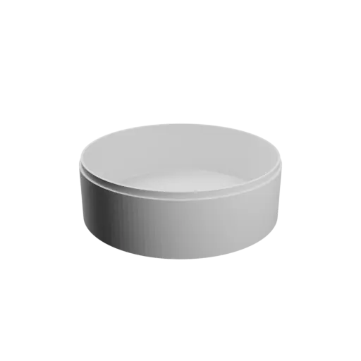 Round box with lid STL 3D file ⌀ 150 mm - Height: 50 mm, Shell: 3 mm