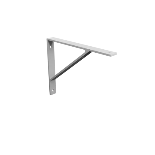 Right-angle bracket 250×200 mm STL 3D file, thickness 5 mm, hole diameter 6 mm