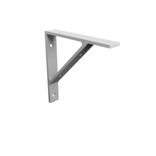 Mounting bracket 155×155 mm STL file, thickness 5 mm, hole diameter 6 mm