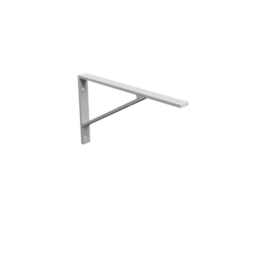 Corner bracket 250×150 mm STL 3D file, thickness 5 mm, hole diameter 5 mm