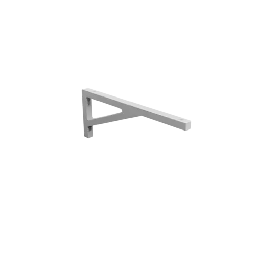 Mounting bracket 250×100 mm STL 3D file, thickness 12 mm, hole diameter 6 mm