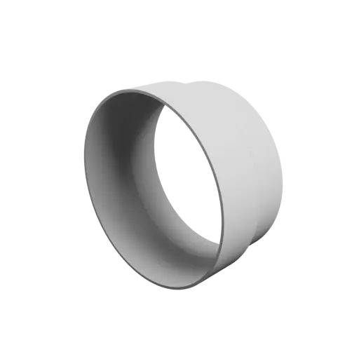 Tubing adapter STL 3D file ⌀ 165–154 mm (Length: 78 mm)