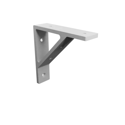 Right-angle bracket 120×120 mm STL 3D file, thickness 6 mm, hole diameter 6 mm
