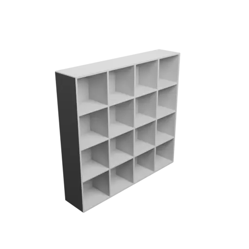 Small parts organizer with 16 drawers 50×50×40 mm STL file, thickness: 3 mm