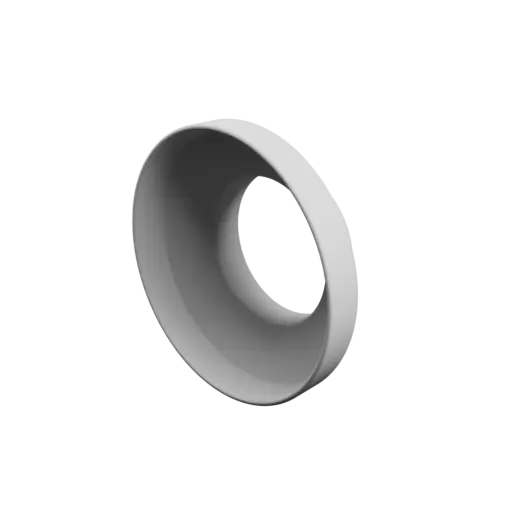 Tubing adapter STL 3D file ⌀ 150–90 mm (Length: 55 mm)