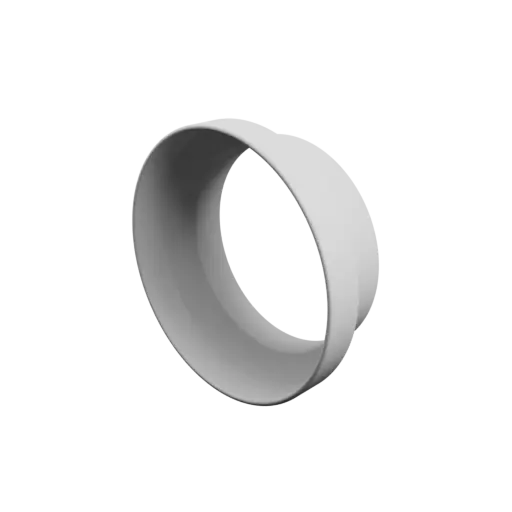 Tubing adapter STL 3D file ⌀ 150–123 mm (Length: 55 mm)