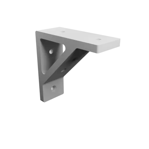 Mounting bracket 100×100 mm STL file, thickness 8 mm, hole diameter 6 mm