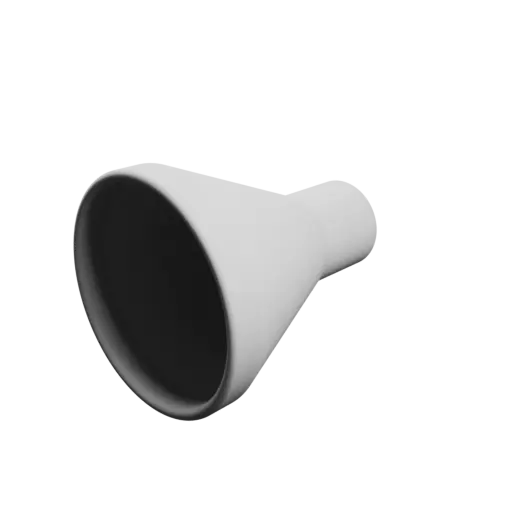 Tubing adapter STL 3D file ⌀ 71–30 mm (Length: 86 mm)