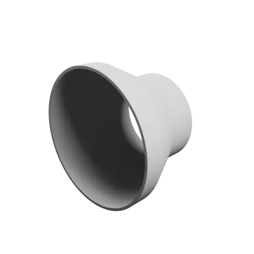 Tube adapter STL file ⌀ 150–100 mm (Length: 100 mm)
