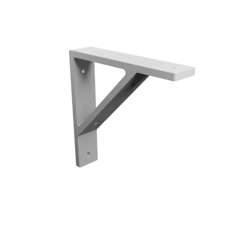 Angle bracket 170×170 mm STL file, thickness 8 mm, hole diameter 5 mm