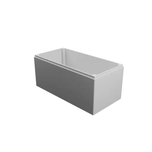 Enclosure with screw-mounted lid STL file: 200×100×100 mm (with ventilation under the enclosure)