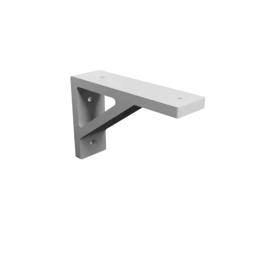 Support bracket 150×100 mm STL file, thickness 10 mm, hole diameter 6 mm