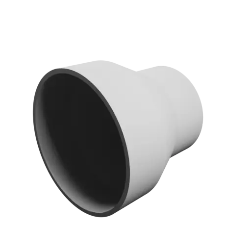 Tubing adapter STL file ⌀ 97–70 mm (Length: 90 mm)