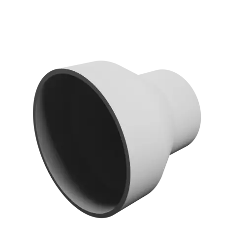 Tube adapter STL 3D file ⌀ 97–65 mm (Length: 90 mm)