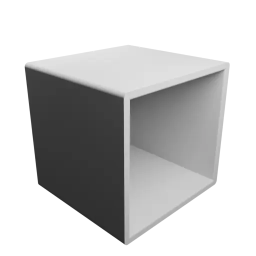 Small parts organizer with 1 drawer 50×50×50 mm STL 3D file, thickness: 3 mm