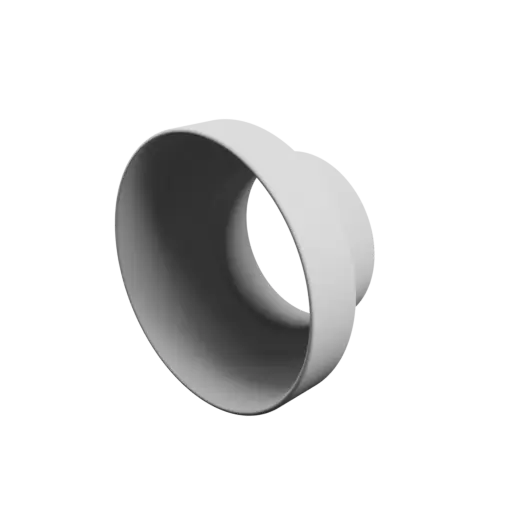 Tube adapter STL 3D file ⌀ 150–100 mm (Length: 79 mm)