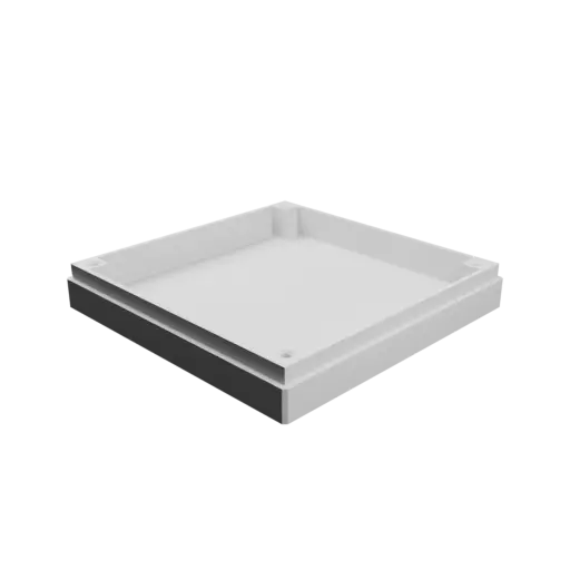 Enclosure with screw-mounted lid STL file: 100×100×20 mm (with ventilation on the lid)