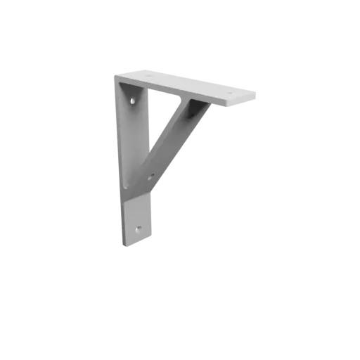 Angle bracket 150×200 mm STL file, thickness 6 mm, hole diameter 6 mm