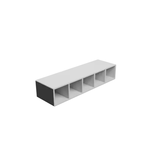 Small parts organizer with 5 drawers 30×30×50 mm STL file, thickness: 3 mm