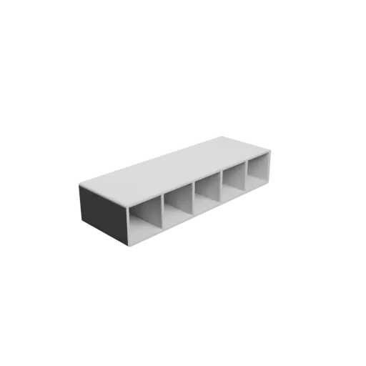 Small parts organizer with 5 drawers 20×20×40 mm STL file, thickness: 2 mm
