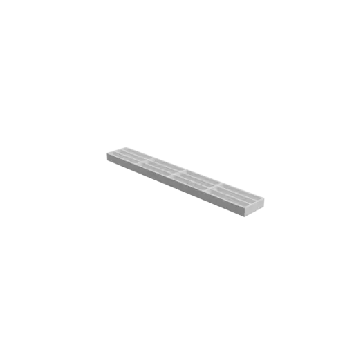 Multi-compartment box STL 3D file: 12 compartments of 78×13×13 mm