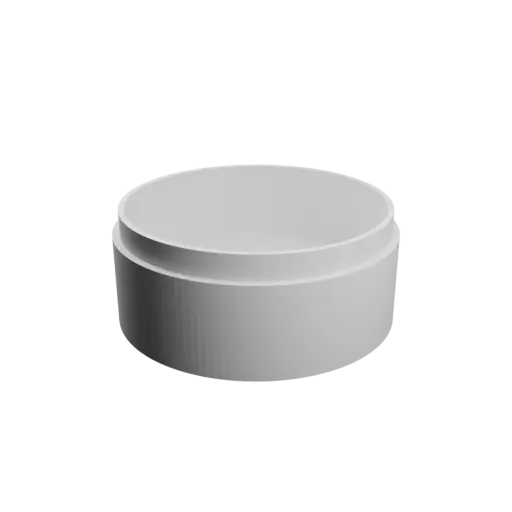 Fichier 3D STL Boîte ronde avec couvercle ⌀ 57 mm - Hauteur: 26 mm, Coque: 2.5 mm