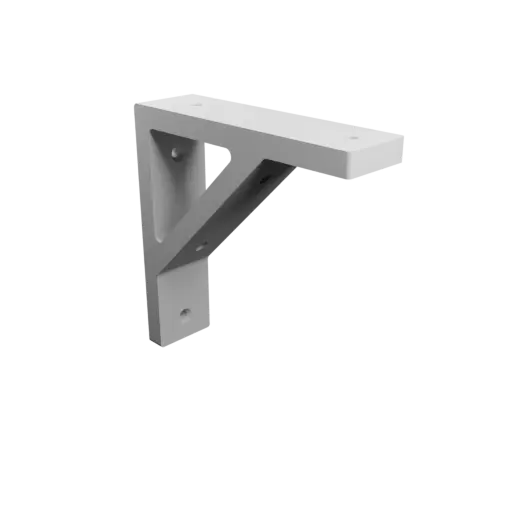 L-bracket 150×150 mm STL file, thickness 12 mm, hole diameter 6 mm
