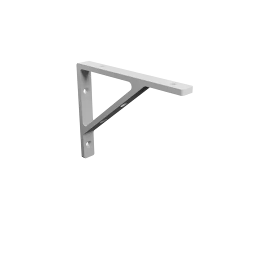 L-bracket 130×105 mm STL file, thickness 5 mm, hole diameter 5 mm