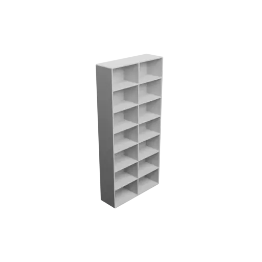 fichier STL Casier de rangement 14 tiroirs 50×30×30 mm, épaisseur: 2 mm