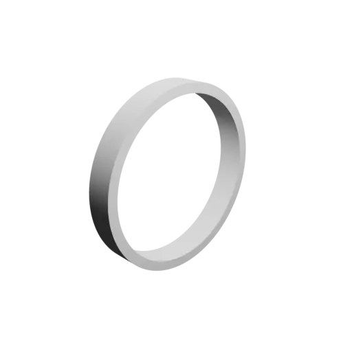 fichier 3D STL Joint plat / Rondelle ⌀int: 100 mm ⌀ext: 112 mm épaisseur: 16 mm + filet