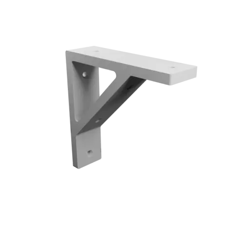 Shelf bracket 150×150 mm STL 3D file, thickness 10 mm, hole diameter 6 mm