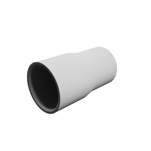 Tube adapter STL 3D file ⌀ 58–52 mm (Length: 100 mm)