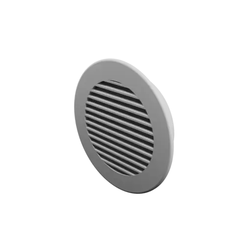 Round air vent STL file ∅ 99 mm, slat angle: 20°