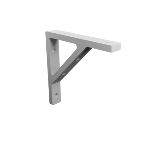 Support bracket 120×120 mm STL 3D file, thickness 8 mm, hole diameter 5 mm