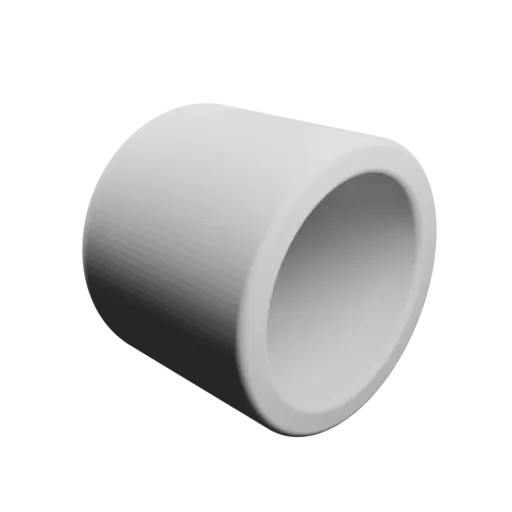 Pot STL 3D file, inner: base Ø40 mm, top Ø40 mm, height 40 mm - wall thickness 6 mm