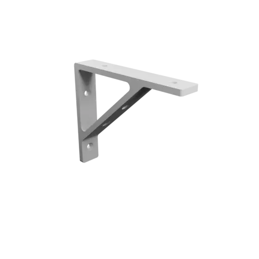 Right-angle bracket 120×100 mm STL 3D file, thickness 5 mm, hole diameter 5 mm