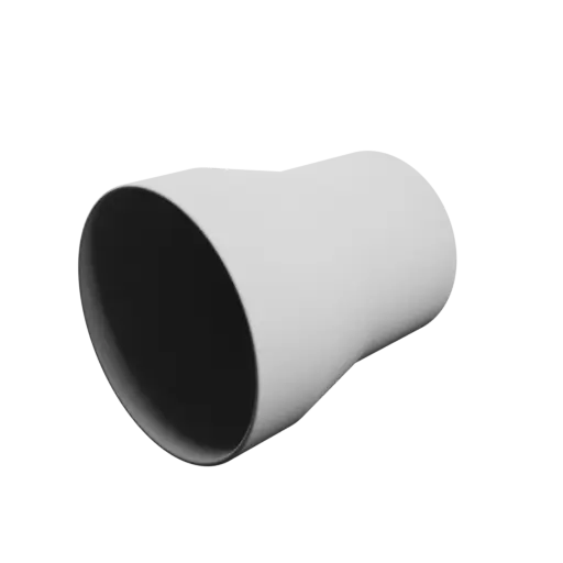 Tube adapter STL file ⌀ 101–83 mm (Length: 120 mm)