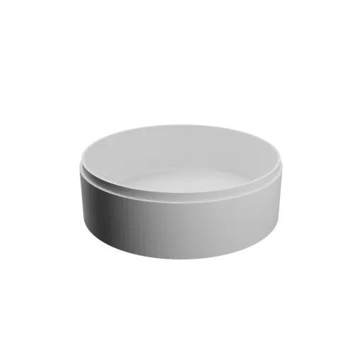 fichier 3D STL Boîte ronde avec couvercle ⌀ 120 mm - Hauteur: 40 mm, Coque: 3 mm