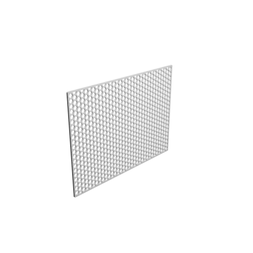 Honeycomb grid STL file, 180x134mm, mesh: 5mm