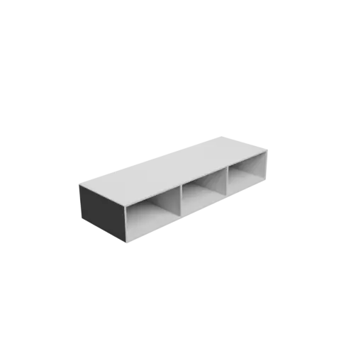 Small parts organizer with 3 drawers 100×50×100 mm STL 3D file, thickness: 3 mm