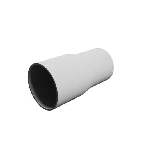 Tube adapter STL 3D file ⌀ 86–75 mm (Length: 160 mm)