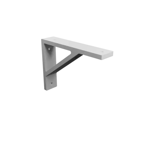 Support bracket 200×150 mm STL 3D file, thickness 10 mm, hole diameter 6 mm