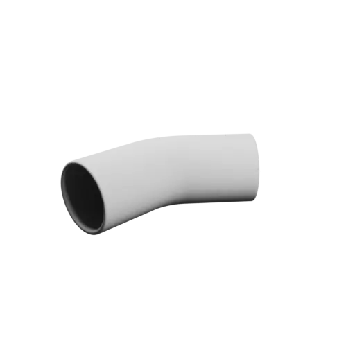 Tube elbow STL 3D file 40° ⌀OD: 34 mm ⌀ID: 30 mm thickness: 2 mm