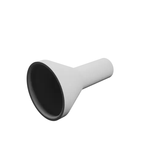 Tubing adapter STL 3D file ⌀ 35–15 mm (Length: 55 mm)