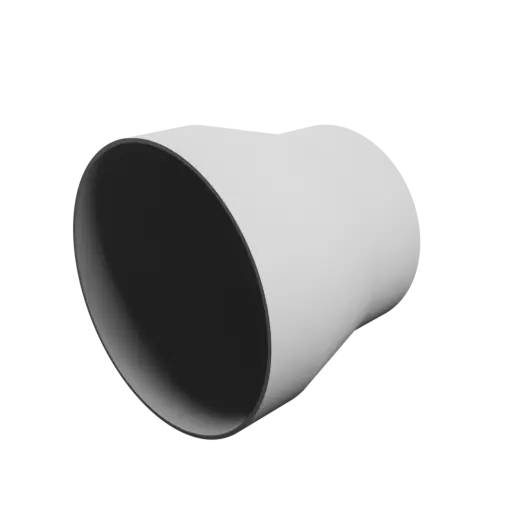 Tubing adapter STL 3D file ⌀ 205–165 mm (Length: 180 mm)