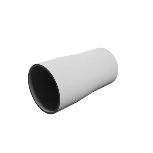 Tube adapter STL 3D file ⌀ 50–46 mm (Length: 90 mm)