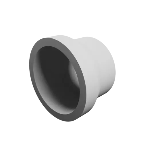 Tubing adapter STL 3D file ⌀ 110–90 mm (Length: 70 mm)