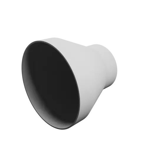 Tubing adapter STL file ⌀ 205–125 mm (Length: 180 mm)