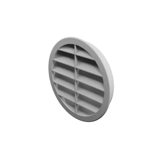 Round air vent STL file ∅ 156 mm, slat angle: 60° with central reinforcement