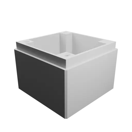 fichier 3D STL Boîtier avec couvercle vissé : 50×50×40 mm